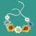 amangul Ethnic Crochet Headband Bohemian Bandanas Headpiece Knitting Flower Tiaras Wide Hairband Women Gypsy Fashion Accessory - Buy Online on GoSupps.com