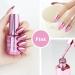 Metal Nail Polish Mirror Effect Quick Drying Metallic Effect Nail Art Polish Pink Plating Metallic Nail Polish Gel Nail Polish Nail Magic Mirror Gel Nail Polish For Chrome Nail No UV(Pink) - Buy Online on GoSupps.com
