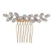 DOITOOL 1pc Rhinestone Disc Hair Comb Rhinestone Side Comb Crystal Ab Rhinestones Wedding Hair Accessories Rhinestone for Hair Wedding Hair Clip Hair Pin Wedding Dress Alloy Headgear Bride