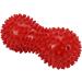 Verdant Touch Spiky Massage Therapy Ball - Fitness & Mobility Tool for Pain Relief Stress Relief | Red Peanut Ball - Buy Online on GoSupps.com