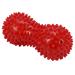 Hedgehog massage ball foot massage roller spiky ball for fitness exercises mobility massage ball for stress relief and relaxing tense muscles (red)