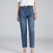 Soluo Womens High Waist Cropped Straight Jeans Relaxed Fit Wide Leg Crop Length Jean Distressed Washed Boyfriend Denim Pants Blue X-Large - Buy Online on GoSupps.com