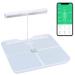 Squamae Smart Scale Full Body Composition Muscle & Fat Measurement, Bathroom Digital Weight Scale for Body with 8 Electrodes, Bluetooth Scales for BMI and Weight Loss, Analyzer with Smartphone App White