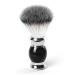 Black Shaving Brush for Men Shaving Soap Brush Shave brush soft and Dense Stainless Steel Handle Ultra-Strong Nut Structure Minimal Shedding Fast Lather The best shave of your life! Black and Metallic