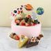 Pokinge 24 Pcs Creative Cupcake Topper Outer Space Cake Decoration Funny Spaceship Themed Party Supplies Cartoon Astronaut Rocket Planet for Children(24Pcs) - Buy Online on GoSupps.com
