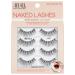 Ardell Naked Lashes human hair eyelashes the original for an unmistakable look (Style 422-4 Pack) 422 Black 1 piece (1 pack)