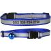Personalized Reflective Cat Collar | Engraved Custom Collar with Name & Phone | Breakaway Safety Buckle | Adjustable for Cats - Blue - Buy Online on GoSupps.com