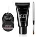 Makartt 2pcs Nail Rhinestone Glue Gel with Brush Pen Set 8ml+30ml Clear Nail Gem Glue Gel Super Strong Adhesive Nail Art Glue Gel for Nail Decorations 3D Stones Charms Flowers Nail Rhinestone Glue Kit
