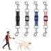 Firtink Dog Collar Clips 4 Pcs Reflective Nylon Collar Leash Adjustable Safety Dog Collar Clip Double Ended Backup Clasp Clip for Dog Harness Pet(Black Blue Pink Grey)