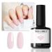 Modelones Gel Nail Polish 15ML Pink Gel Polish Soak Off LED Color Gel Home DIY Professional Salon Manicure Infinite Shine 28 Day Long Lasting 0.5 Fl Ounce