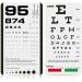 Eye Chart Pocket Eye Chart Snellen Pocket Eye Chart Rosenbaum Pocket Eye Chart (2 in 1) 42.00 x 78.00