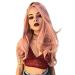 Buy Long Pink Curly Wigs for Women - Naturally Looking Full Wig with Ponytail for Daily Cosplay & Outdoor Use - Buy Online on GoSupps.com