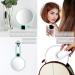 Dolovemk Travel Makeup Mirror with Stand | Double Sided Folding Hand Held Mirror | 10x Magnification | White - Buy Online on GoSupps.com
