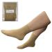 Closed Toe 15-20 mmHg Moderate Compression Foot Leg Ankle Sock Sleeve Beige S/M