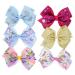 JOJO SIWA 12pcs Hair Bows Clips for Girls - 5 Inches Alligator Clips (2 Sets) | Large Bow Accessories for Girls - Buy Online on GoSupps.com