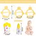 2-Piece Baby Bite Gloves & Toy Set - Silicone Biting Relief for Teething Pain - Yellow - Buy Online on GoSupps.com