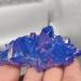 1pcs Crystal Cluster Specimen Blue Angel Aura Flower Natural Electroplating Gemstone Quartz Cluster (Size : 80-100)