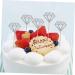 TOPPERFUN 50pcs Gold Diamond Topper Wedding Decor Cake Picks Happy Birthday Paper Cup Baby Silver medium - Buy Online on GoSupps.com
