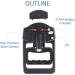 GRIPX Digital Hand Dynamometer - Electronic Grip Strength Meter 198 lbs / 90 kg | Automatic Recording Black - Buy Online on GoSupps.com