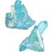 Crystals and Stones Aura Blue Quartz Crystal Cluster Natural Rose Quartz Specimen Reiki Stone Electroplated Aura Coating Gift Home Goods - Buy Online on GoSupps.com