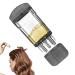Applicateur d'Huile Capillaire - Peigne Massant Distribuant l'Huile Portable Petits Produits De Soins Personnels Pour Hommes Femmes Adolescents Jeunes Famille Et Amis Noir