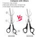 URAQT Hairdressing Scissors Kit Professional Hair Cutting and Comb Set Stainless Steel Thinning/Texturizing Scissors Barber Scissors for Salon/Home/Pet - Buy Online on GoSupps.com