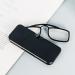 Kokobin Mini Reading Glasses with Nose Clip - Slide-Resistant Compact Visual Aid for Men & Women - Black 2.5 Diopters - Buy Online on GoSupps.com