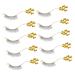 6pairs Eyelash Fake Eyelashes Magnetic Eyelashes False Eyelash Holder Eyelash Applicator Tool Makeup Tools Eyelash Tool Beauty Tools Electroplating Process Extend Earth Tones 9x6.5cm Golden