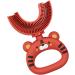 Neamou U-Shaped Toothbrush for Kids | Soft Silicone Tiger Design | Extra Soft Training Manual Toothbrush - Red 1 Pack - Buy Online on GoSupps.com