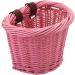 KINGWILLOW Willow Bike Basket - Pink Little Box for Bicycle Arts and Crafts - Buy Online on GoSupps.com
