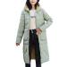 Hehiy women winter coat warm quilted coat long with hood trench coat women short women coat black long teddy jackets for women short winter jacket women warm long mint green 3xl