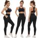 NEW YOUNG 3 Pack High Waisted Leggings with Pockets for Women - Tummy Control Workout Yoga Pants - Black - Large-X-Large - Buy Online on GoSupps.com