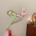 Gold Metal Lily Flower Hair Clip - Pink Floral Barrette for Strong Hold - Cute Fashion Hair Accessory for Thick & Thin Hair - Buy Online on GoSupps.com