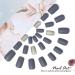 Vatocu Square Matt Artificial Nails - Gray Glitter Short French Stick-On Nails for Women & Girls - 24 Pieces - Buy Online on GoSupps.com