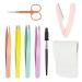 Eyebrow Tweezers Plucking 7 Pieces Eyebrow Tweezers Professional Tweezers Set Made of Stainless Steel Tweezers Eyebrow for Removal of Ingrown Hair Eyebrow Plucking for Men and Women