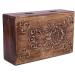 Handmade Decorative Wooden Jewelry Box - Birthday Gift Idea | Jewelry Organizer and Keepsake Box | Treasure Chest Trinket Holder Watch Box Storage - Buy Online on GoSupps.com