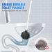 Uptronic Toilet Plunger with Holder - All-Angle Design, Heavy Duty Bathroom Plunger - White - Buy Online on GoSupps.com