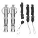 Hongecb Professional dog whistles 2 pieces of stainless steel high frequency pipe adjustable pitch with frequency lock effective dog training basic commands and barking stop 3 lanyard