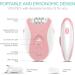 VOGOE 4-in-1 Epilator for Women - Rechargeable & Cordless Hair Removal with 21 Tweezers - Electric Razor for Face, Legs, Arms, Armpit, Bikini - 2 Speeds - Pink - Buy Online on GoSupps.com