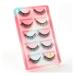 UAMOU 10/50/100 Boxes Mink Eyelashes Fluffy 3D Mink Lashes Makeup Natural Long Volume False Eyelashes Bulk Faux Cils Custom Cheerfully (Color : 5 Pairs X09CS Size : 10 Boxes)