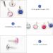 Amosfun 100pcs Mini Heart Brads Metal Fasteners for DIY Crafts 8x15mm - Random Color | Scrapbooking Paper Embellishments - Buy Online on GoSupps.com