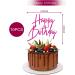 10Pcs Happy Birthday Cupcake Toppers rose red Glitter with Happy Birthday Letter Cake Topper Decoration for Birthday rose red Theme Party (Rose Red) - Buy Online on GoSupps.com