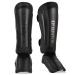 KUANG QUAN Muay Thai Shin Guards, Muay Thai Martial Arts Kicking Leg Instep Protection Pads Sparring Gear,for Kickboxing MMA Training and Sparring,Professional MMA Equipment Black Medium