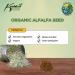 Koalakoi Organic Certified Alfalfa Seed (100g - 4.5kg) Easy to Sprout Super Nutritious Highly digestible Fibre Alfalfa | Premium Quality Non-GMO 100% Natural no Additives or Preservatives (100g) - Buy Online on GoSupps.com