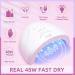 MOROVAN Poly Gel Nail Kit with Drill and 48W UV/LED Lamp - Professional Nail Extension Gel for Beginners - Luminous Poly Nail Gel Kit with Tools - Dream Night - Buy Online on GoSupps.com