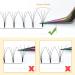 4D Eyelash Extensions - C Curl 0.10 Strength 12mm Individual Lengths Volume Technology - Matt Black - Buy Online on GoSupps.com