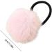 Furry Ball Ponytail Holders Girls' Colorful Pompom Hair Ties - Fashionable Hair Ties for Women And Girls Versatile Ponytail Holders for Dating Parties light pink - Buy Online on GoSupps.com