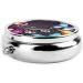 Butterflies Round Pill Box - 3 Compartment Mini Decorative Travel Organizer for Tablets Vitamins & Medicine - Buy Online on GoSupps.com