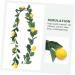 Zerodeko 3 Pcs Simulation Lemon Rattan Lemon Berry Swag Floral Decor Decorative Fruit Summer Garland for Mantle Autumn Fruit Garland Lemon Rattan Swags Fake Lemon Artificial Leaf Silk Cloth Yellowx3pcs 195x10cmx3pcs - Buy Online on GoSupps.com