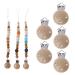 Buy 5 Pieces Metal Wooden Baby Pacifier Clips | Infant Soother Clasps & Holders - International Shipping Available - Buy Online on GoSupps.com